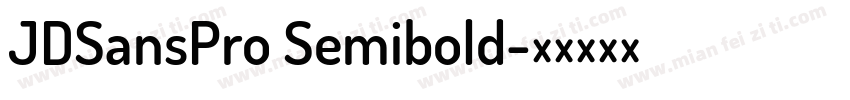 JDSansPro Semibold字体转换